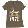 kings are born in 1971 Ladies Fitted T-Shirt