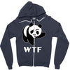 wtf panda Zipper Hoodie