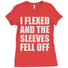 weight lifting gym fitness training Ladies Fitted T-Shirt