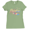rainbow road Ladies Fitted T-Shirt
