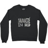 namaste in bed off shoulder Crewneck Sweatshirt
