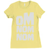 om nom nom Ladies Fitted T-Shirt