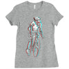 ride in 3d Ladies Fitted T-Shirt
