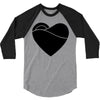 black heart 3/4 Sleeve Shirt