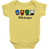 hello avengers Baby Bodysuit