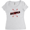 bazinga logo inspired by the big bang theory ideal birthday gift Women's Triblend Scoop T-shirt
