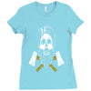 lumberjack skull Ladies Fitted T-Shirt