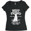 Best Friend Bull Terrier Women's Triblend Scoop T-shirt