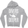 ow divers do it deeper Zipper Hoodie