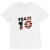team 10 american flag V-Neck Tee