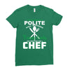 I Was One A Polite Well Mannered Young Lady And Then I Became A Chef Ladies Fitted T-Shirt
