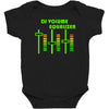 dj volume,funny Baby Bodysuit