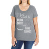 i just want to drink coffee &amp; bake things Ladies Curvy T-Shirt