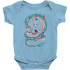 the girl and the dragon Baby Bodysuit