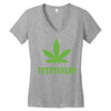 Vegetarian Women's V-Neck T-Shirt