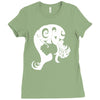 typographic Ladies Fitted T-Shirt