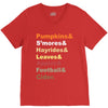 fall helvetica V-Neck Tee