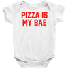 pizza is my bae ringer Baby Onesie