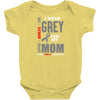 I Wear Grey For My Mom (Brain Cancer Awareness) Baby Onesie