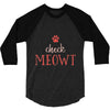 CHECK MEOWT CAT 3/4 Sleeve Shirt