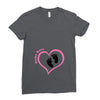 Custom baby girl name maternity design Ladies Fitted T-Shirt