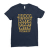coffee addict Ladies Fitted T-Shirt