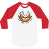 pumpkin face 3/4 Sleeve Shirt