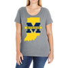 indiana for michigan Ladies Curvy T-Shirt