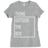 think outside the box Ladies Fitted T-Shirt