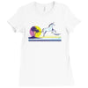unicorn beach Ladies Fitted T-Shirt