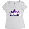 Fortnite Galaxy Women's Triblend Scoop T-shirt