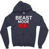 beast mode activated Zipper Hoodie