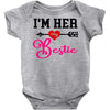 i'm her bestie Baby Bodysuit