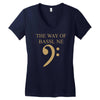 the way of bassline Women's V-Neck T-Shirt