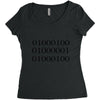 dad in binary code Women's Triblend Scoop T-shirt