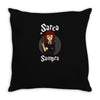 sarcasampra Throw Pillow