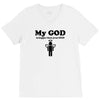 my god is bigger than your god V-Neck Tee
