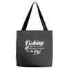 fishing   through his fly! Tote Bags