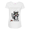 anxious cat Maternity Scoop Neck T-shirt