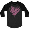 valentines day hearts 3/4 Sleeve Shirt