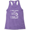 i don`t snore! i dream i am a motorcycle Racerback Tank