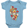 true love pizza slice Baby Bodysuit