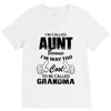 I'm Called Aunt Because I'm Way Too Cool To Be Called Grandma V-Neck Tee