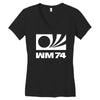 wm 74 germany world cup 1974 retro football Women's V-Neck T-Shirt