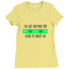 i'm just waiting for aliens to abduct me Ladies Fitted T-Shirt