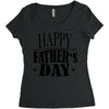 happy father day greeting Women's Triblend Scoop T-shirt