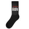 christmas dogs and paws Socks