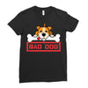 bad dog 3 Ladies Fitted T-Shirt