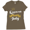 queens are born in july Ladies Fitted T-Shirt