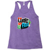 wake up and fight Racerback Tank